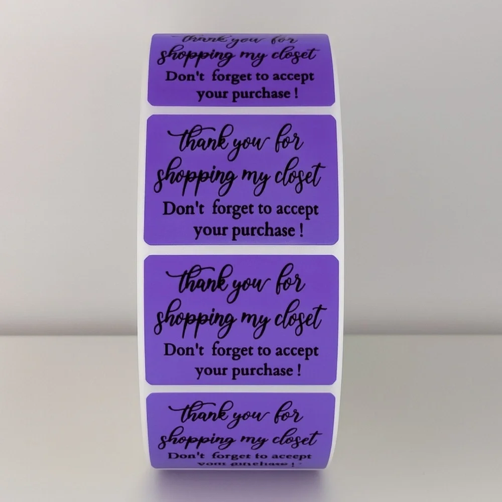 Thank You For Shopping My Closet Stickers Poshmark Labels